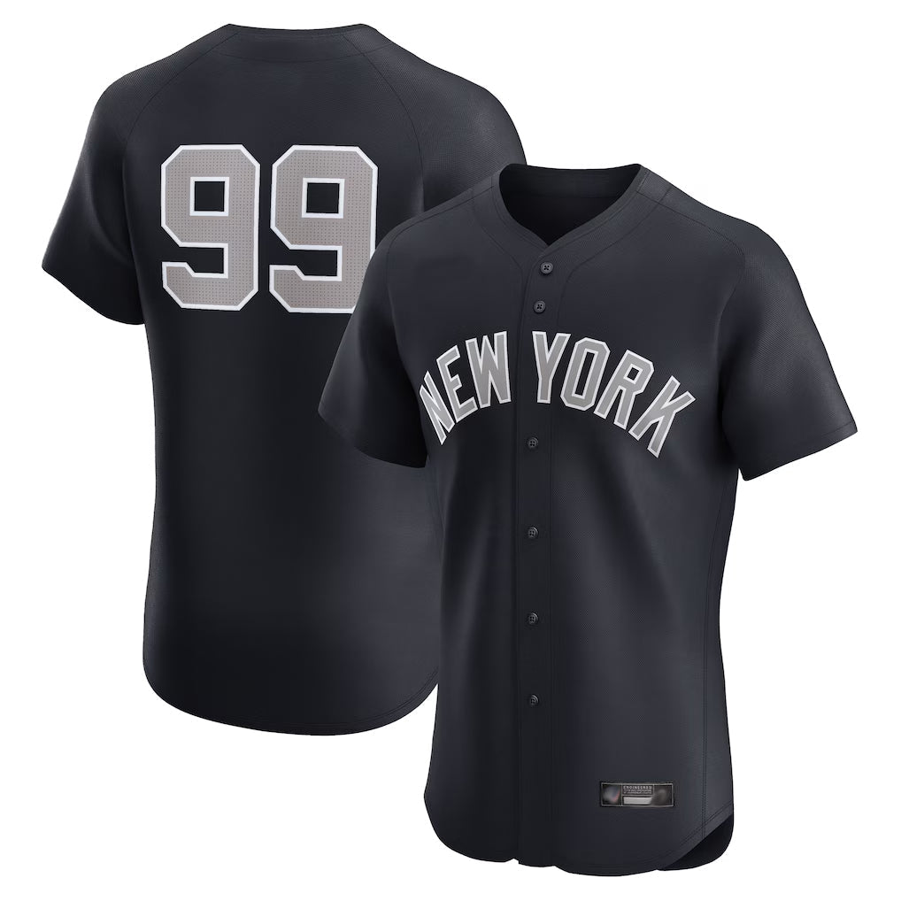 Choea NY.Yankees #99 Aaron Judge Player Navy  Home Limited Elite Game Stitched Jerseys