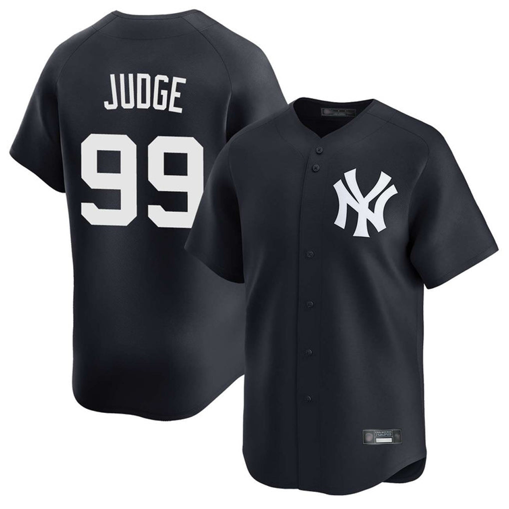Choea NY.Yankees #99 Aaron Judge Player Navy Limited Game Stitched Jerseys