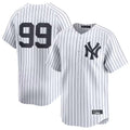 Choea NY.Yankees #99 Aaron Judge Player White Limited Home Stitched Jerseys