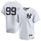 Choea NY.Yankees #99 Aaron Judge Player White Limited Home Stitched Jerseys