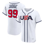 Choea NY.Yankees #99 Aaron Judge Player White USA 2026 World Classic Home Limited Elite Stitched Jerseys