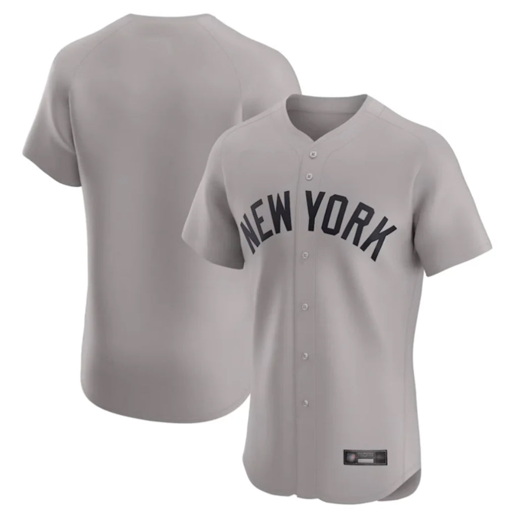Choea NY.Yankees Blank Player Gray Limited Elite Home Stitched Jerseys