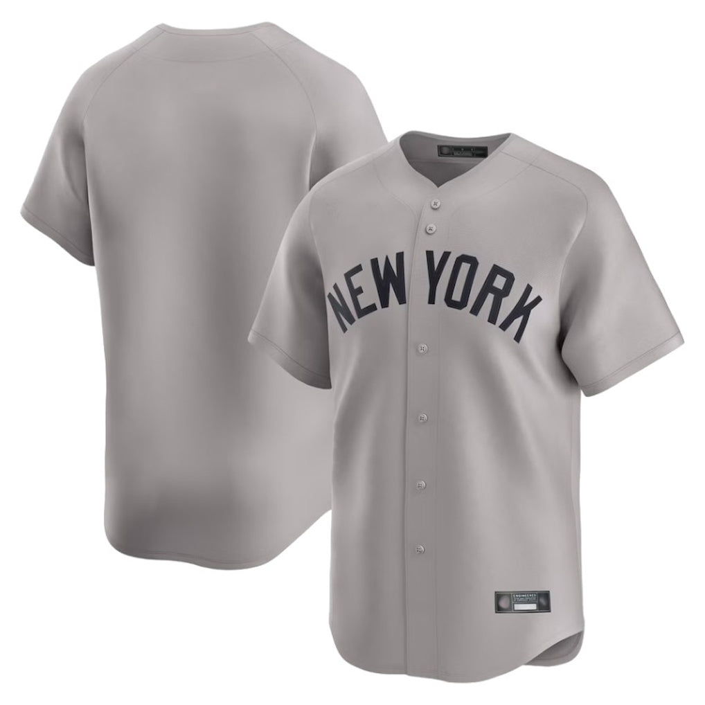Choea NY.Yankees Blank Player Gray Limited Home Stitched Jerseys