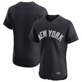 Choea NY.Yankees Blank Player Navy Home Replica Elite Stitched Jerseys