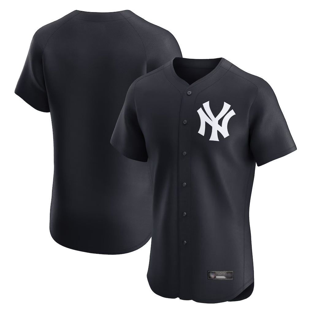 Choea NY.Yankees Blank Player Navy Limited Elite Home Stitched Jerseys