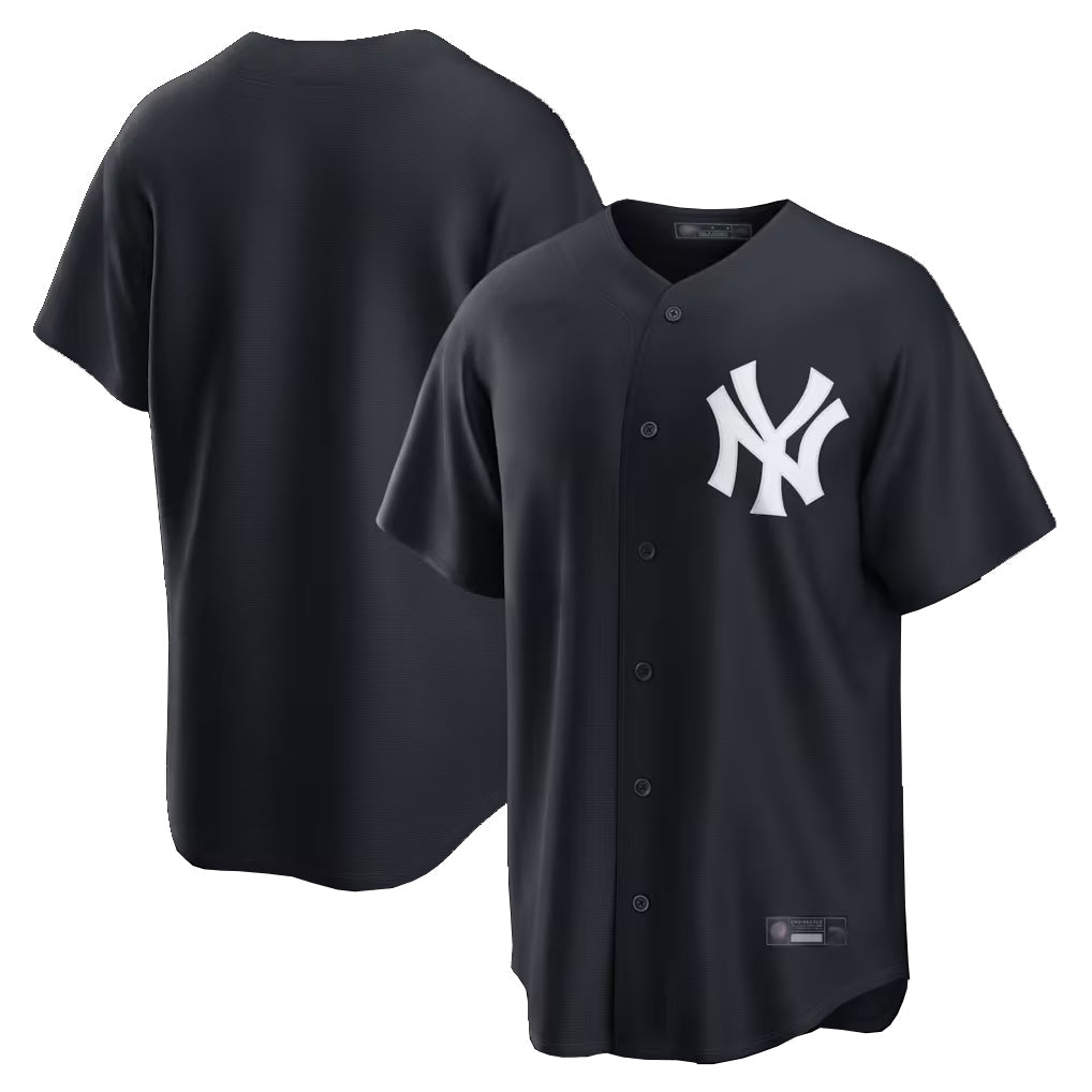 Choea NY.Yankees Blank Player Navy Replica Game Stitched Jerseys