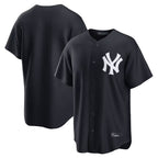 Choea NY.Yankees Blank Player Navy Replica Game Stitched Jerseys