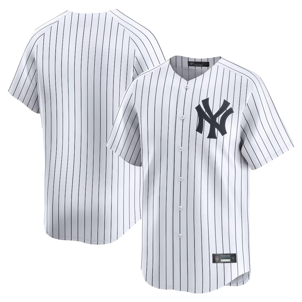 Choea NY.Yankees Blank Player White Limited Home Stitched Jerseys