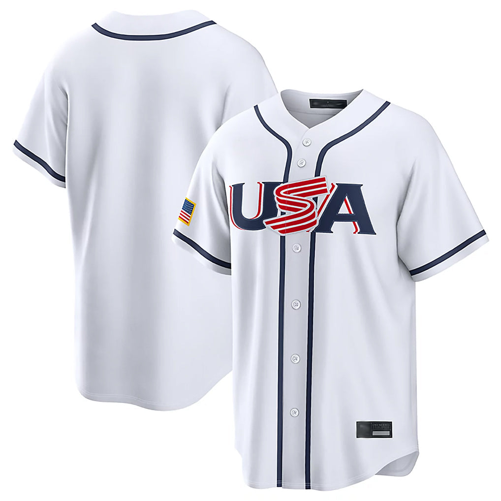 Choea NY.Yankees Blank Player White USA 2026 World Classic Limited Game Stitched Jerseys