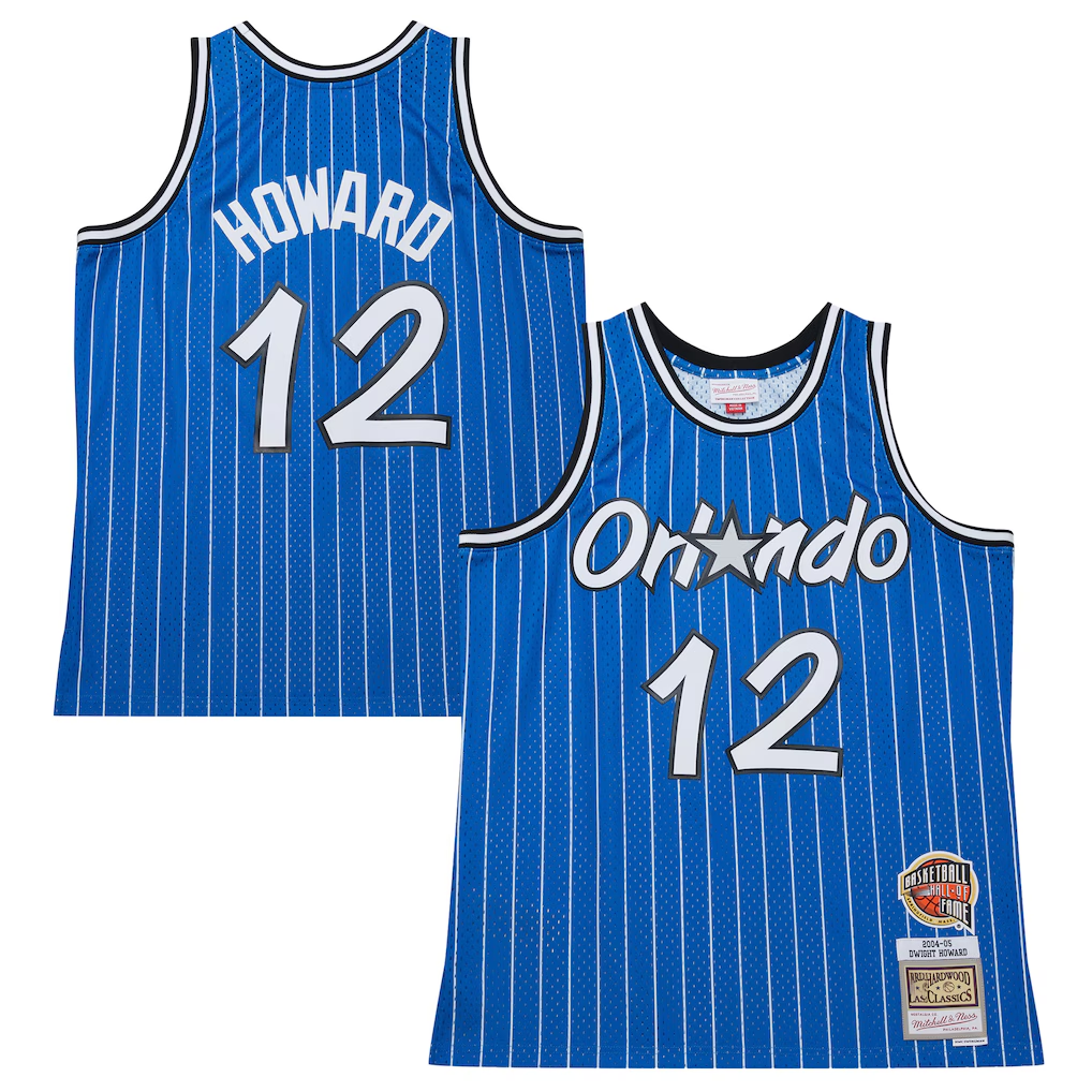 Choea O.Magic #12 Dwight Howard Blue 200405 Hardwood Classics Hall of Fame Swingman Jerseys