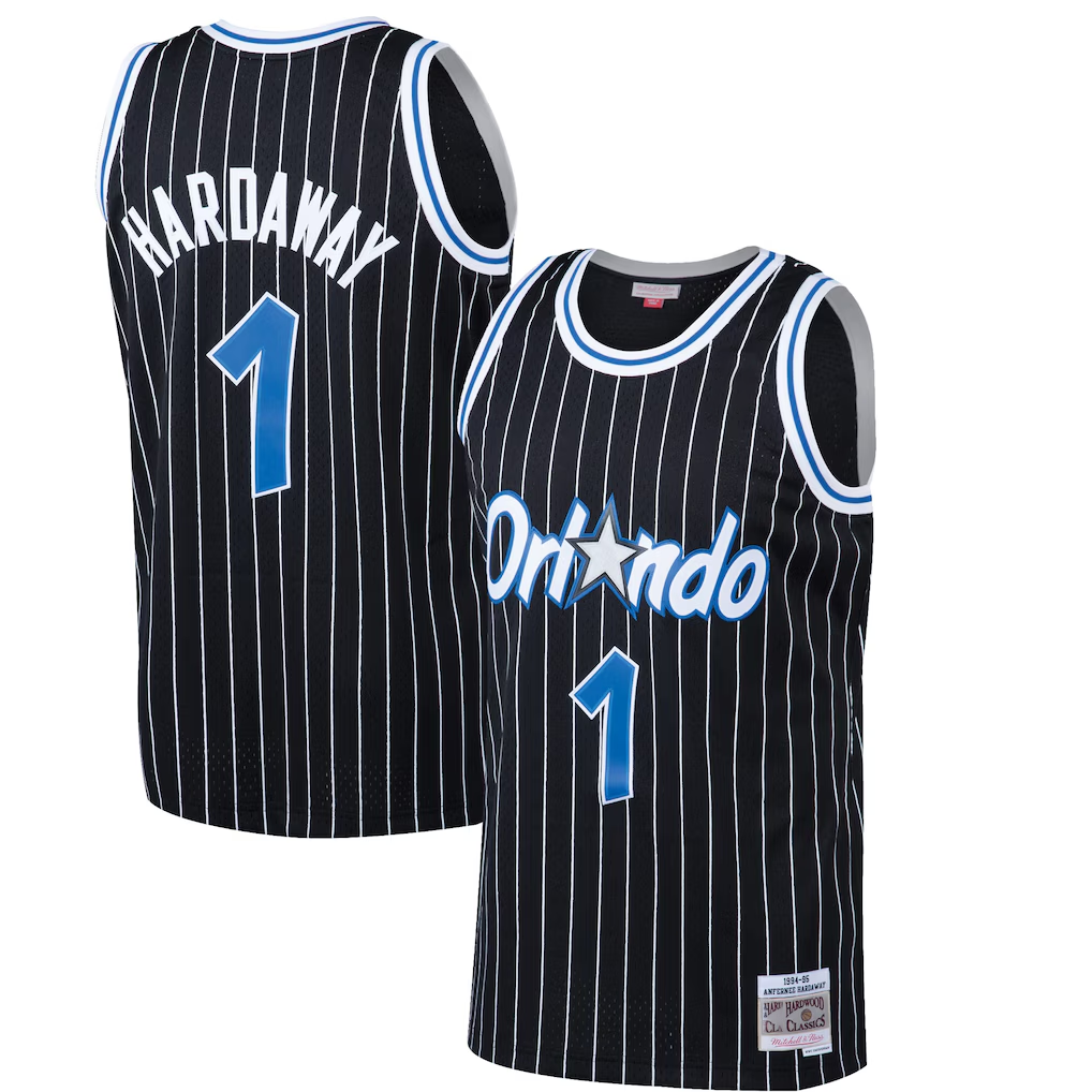 Choea O.Magic #1 Penny Hardaway Mitchell & Ness Black Hardwood Classics Swingman Jerseys
