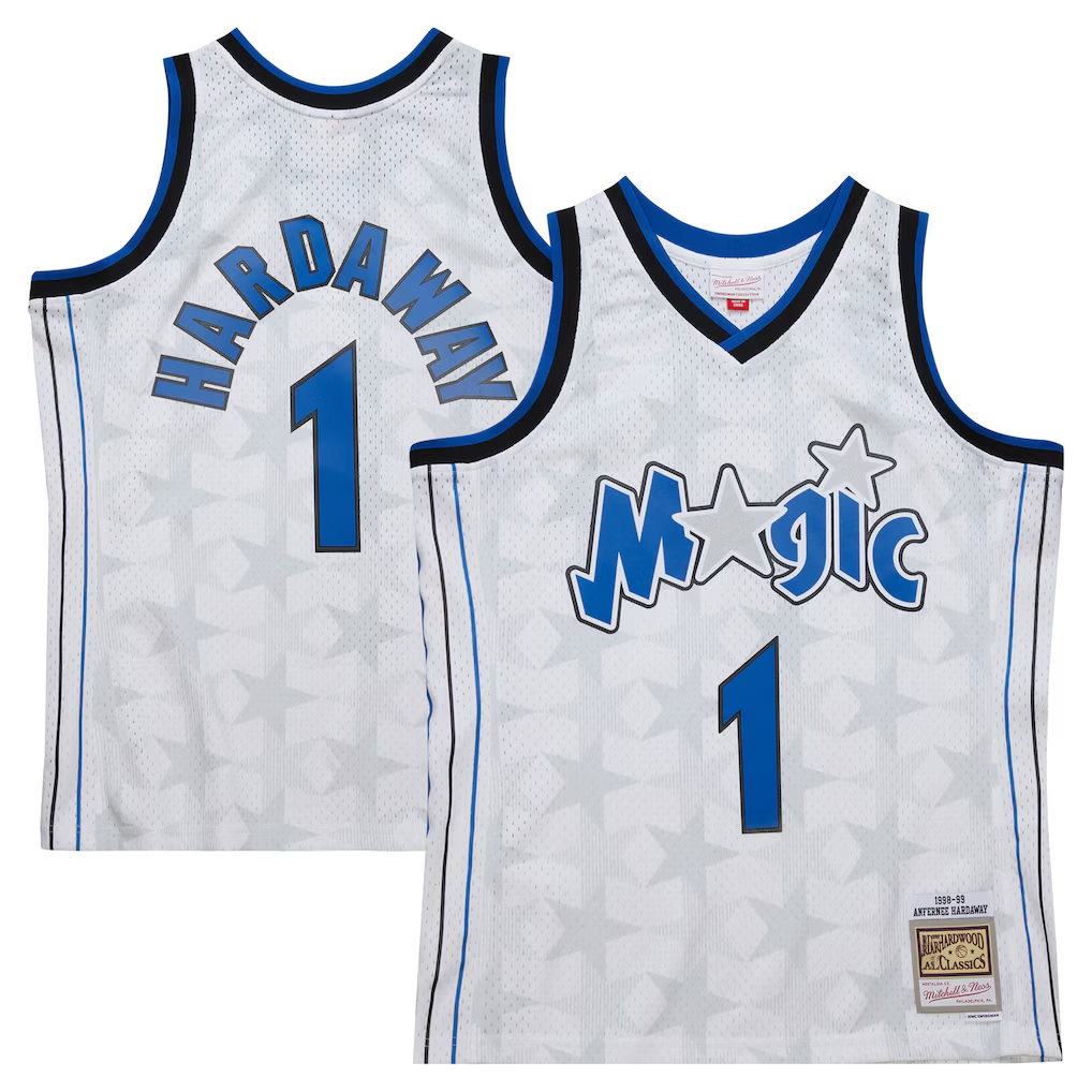 Choea O.Magic #1 Penny Hardaway Mitchell & Ness White 1998-99 Hardwood Classics Swingman Jerseys