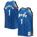 Choea O.Magic #1 Tracy McGrady Mitchell & Ness Blue Big & Tall 200001 Hardwood Classics Swingman Jerseys