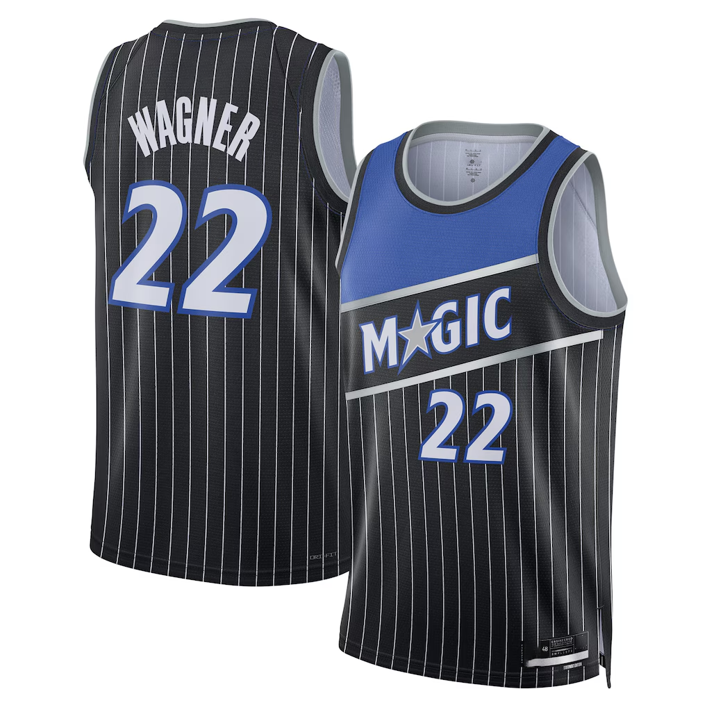 Choea O.Magic #22 Franz Wagner Black Swingman Jerseys - Statement Edition