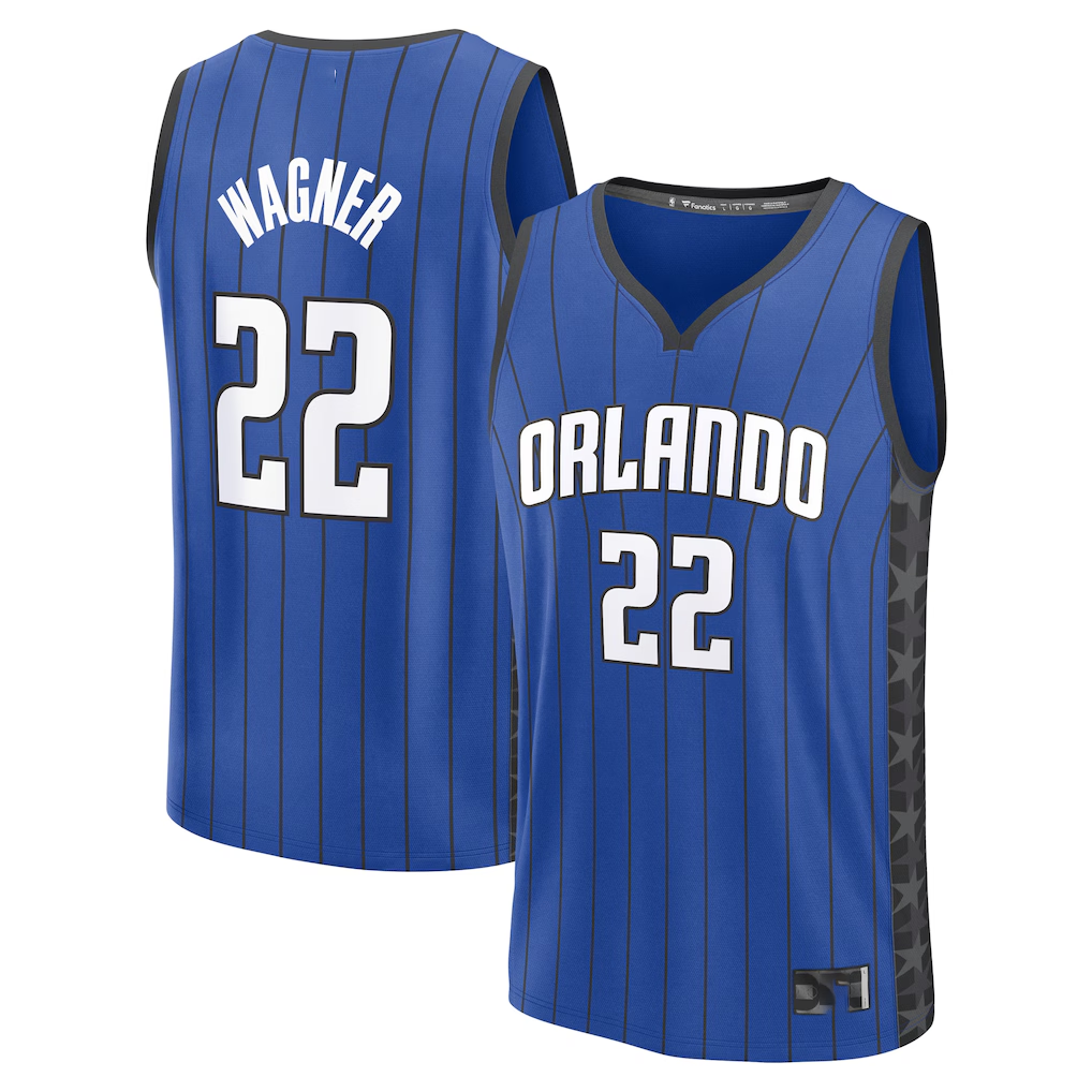 Choea O.Magic #22 Franz Wagner  Blue Fast Break Replica Player Jerseys - Statement Edition
