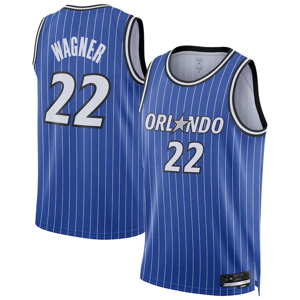 Choea O.Magic #22 Franz Wagner Blue Swingman Player Jerseys - Icon Edition