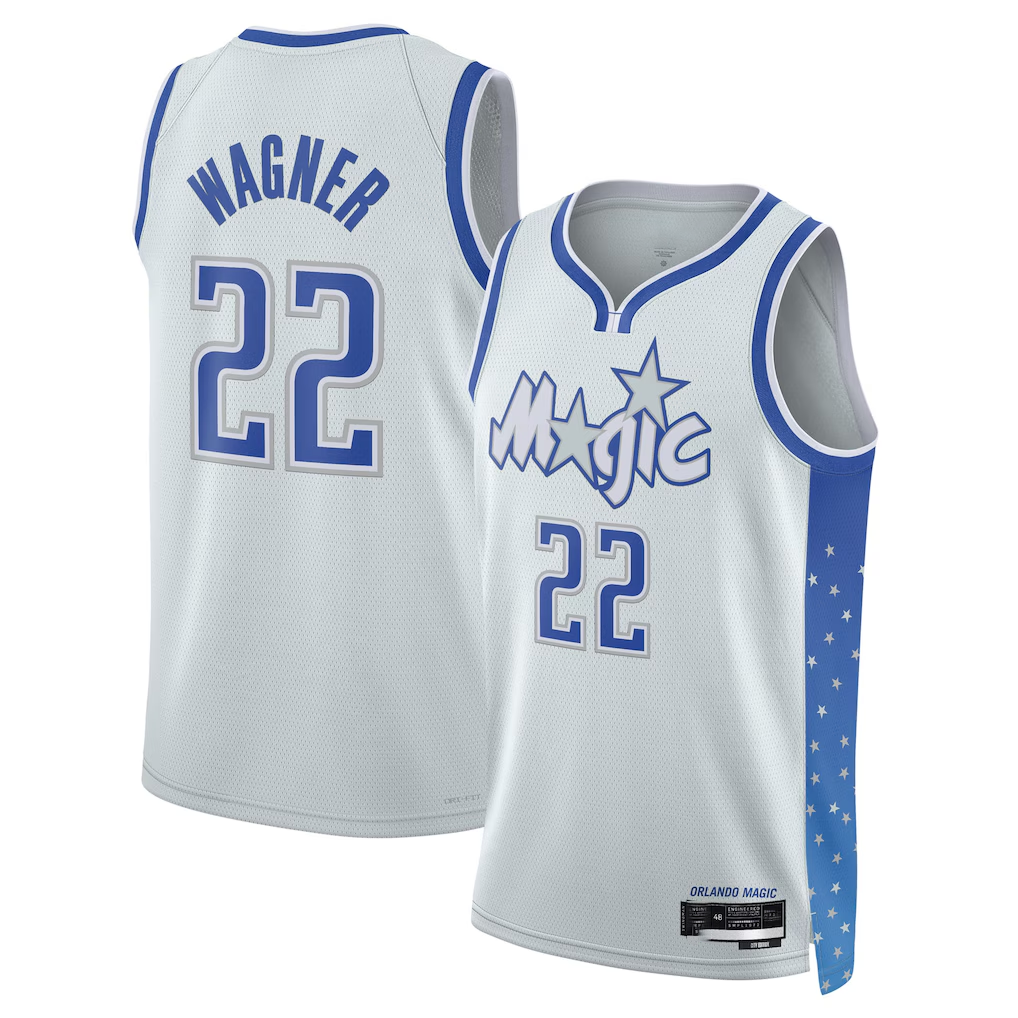 Choea O.Magic #22 Franz Wagner Silver 2025-26 Swingman Jerseys - City Edition