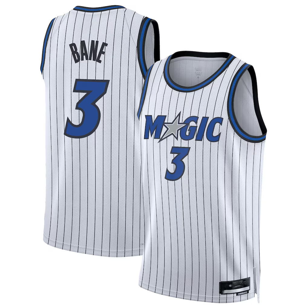 Choea O.Magic #3 Desmond Bane White Swingman Player Jerseys - Association Edition