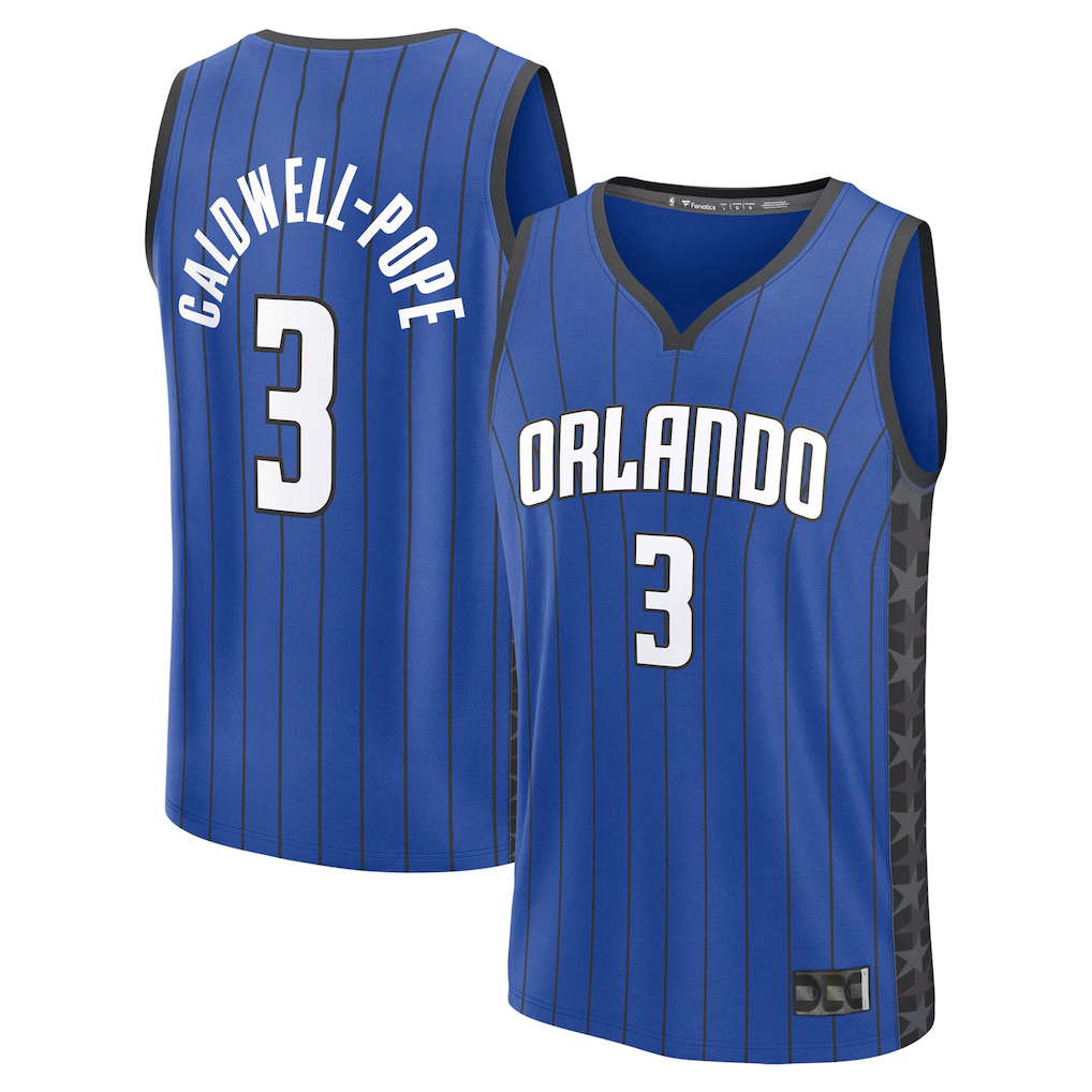 Choea O.Magic #3 Kentavious Caldwell-Pope Blue Fast Break Replica Player Jerseys - Statement Edition