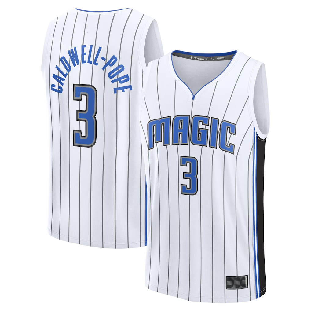 Choea O.Magic #3 Kentavious Caldwell-Pope White Fast Break Replica Player Jerseys - Association Edition