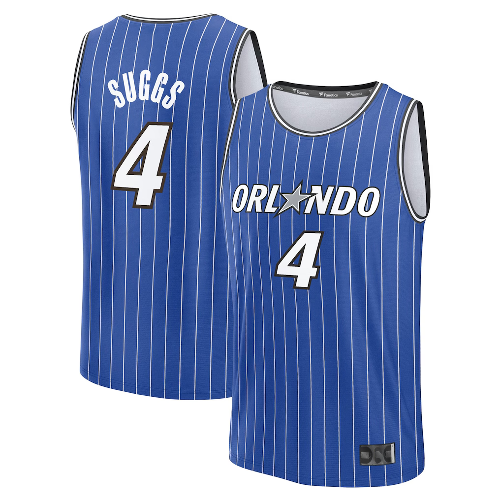 Choea O.Magic #4 Jalen Suggs Blue Fast Break Jerseys - Icon Edition