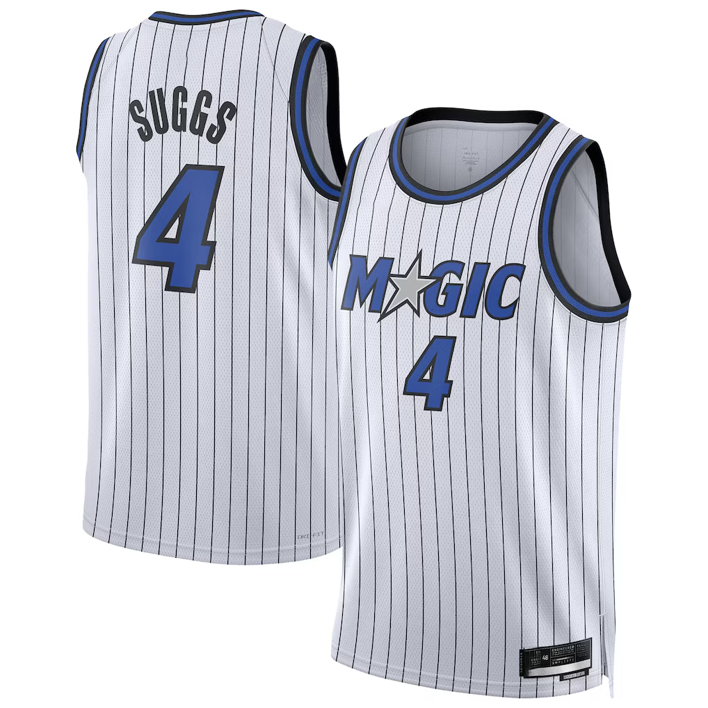 Choea O.Magic #4 Jalen Suggs White Swingman Player Jerseys - Association Edition