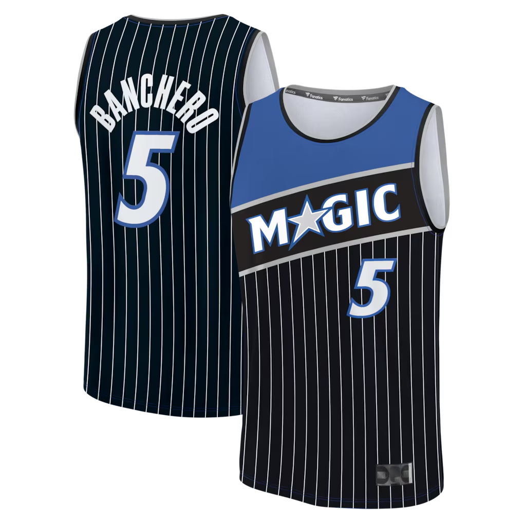 Choea O.Magic #5 Paolo Banchero Black Fast Break Jerseys - Statement Edition