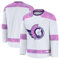 Choea O.Senators White 2024 Hockey Fights Cancer Practice Jerseys