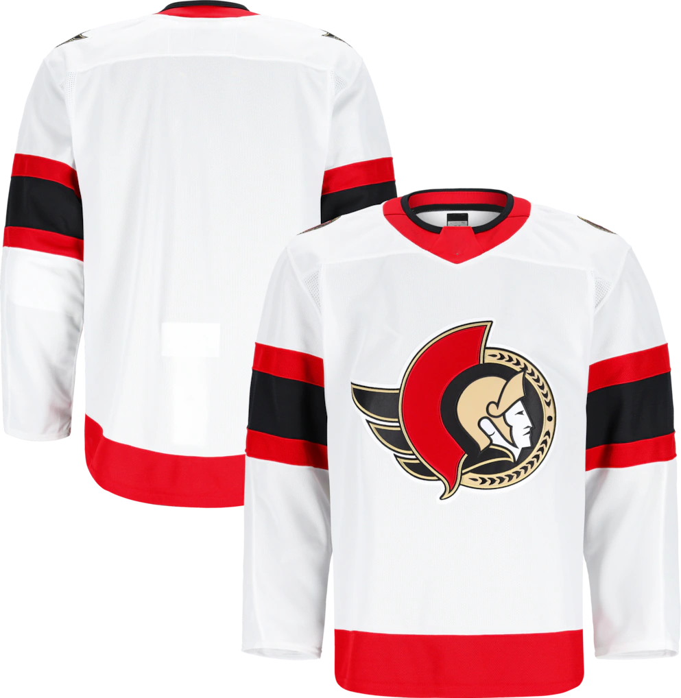 Choea O.Senators White Away Authentic Pro Jerseys