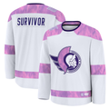 Choea O.Senators White Hockey Fights Cancer Survivor Practice Jerseys