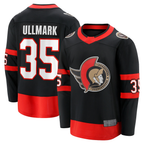 Choea O.Senators #35 Linus Ullmark Black Home Premier Breakaway Player Jerseys