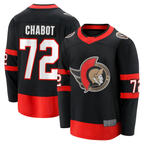 Choea O.Senators #72 Thomas Chabot Black Home Breakaway Jerseys