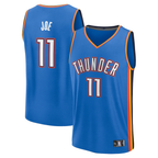 Choea OC.Thunder #11 Isaiah Joe Blue Fast Break Replica Player Stitched Jerseys- Icon Edition