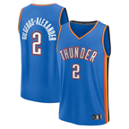 Choea OC.Thunder #2 Shai Gilgeous-Alexander Blue Fast Break Replica Player Stitched Stitched Jerseys-Icon Edition