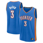 Choea OC.Thunder #3 Jared McCain Blue Fast Break Replica Stitched Jerseys - Icon Edition