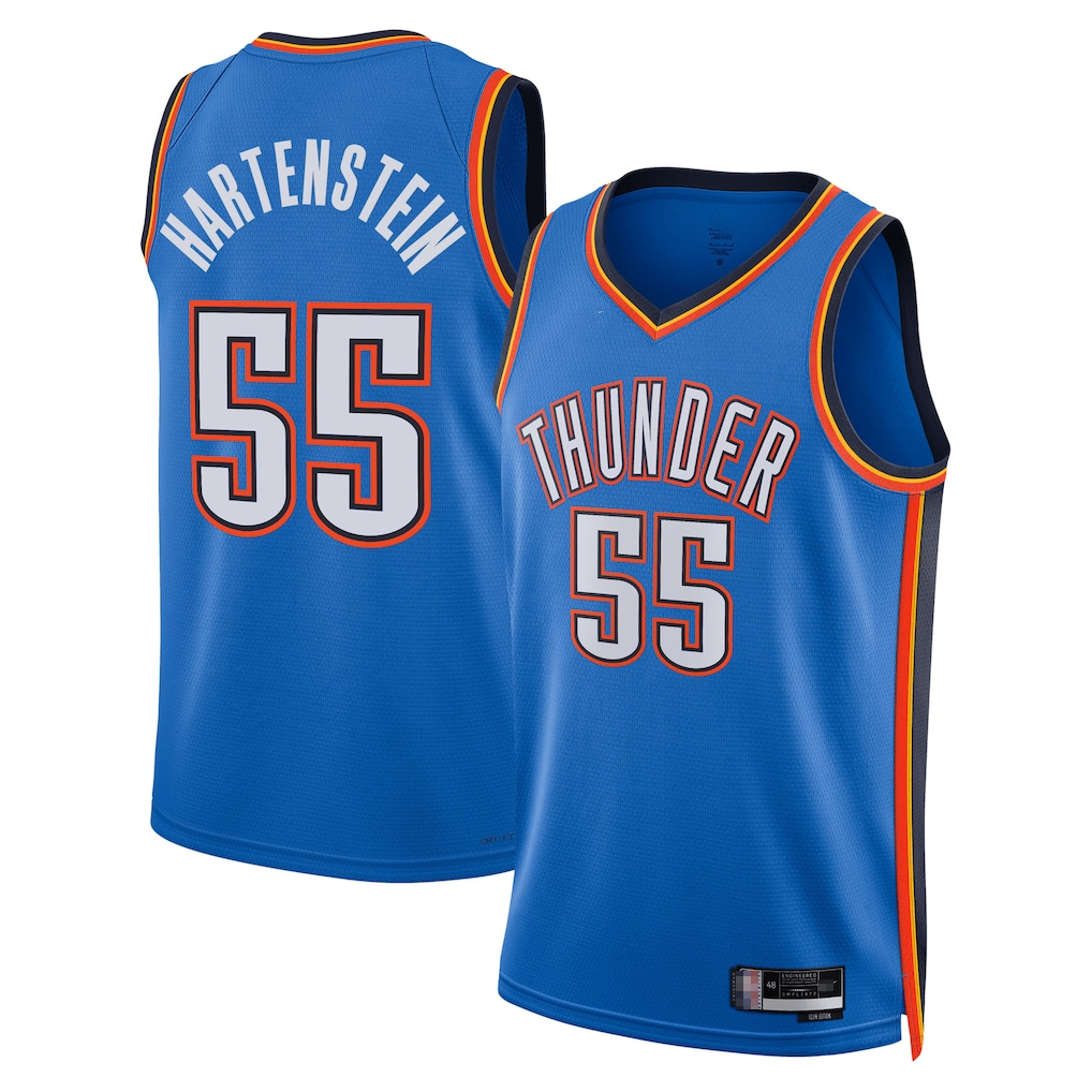 Choea OC.Thunder #55 Isaiah Hartenstein Blue Swingman Stitched Jerseys - Icon Edition