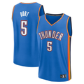 Choea OC.Thunder #5 Luguentz Dort Blue Fast Break Replica Player Stitched Jerseys- Icon Edition