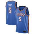 Choea OC.Thunder #5 Luguentz Dort Blue Swingman Player Stitched Jerseys - Icon Edition