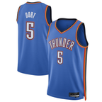 Choea OC.Thunder #5 Luguentz Dort Blue Swingman Player Stitched Jerseys - Icon Edition