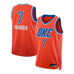 Choea OC.Thunder #7 Chet Holmgren Orange Swingman Stitched Jerseys - Statement Edition