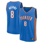 Choea OC.Thunder #8 Jalen Williams Blue Fast Break Replica Player Stitched Jerseys - Icon Edition