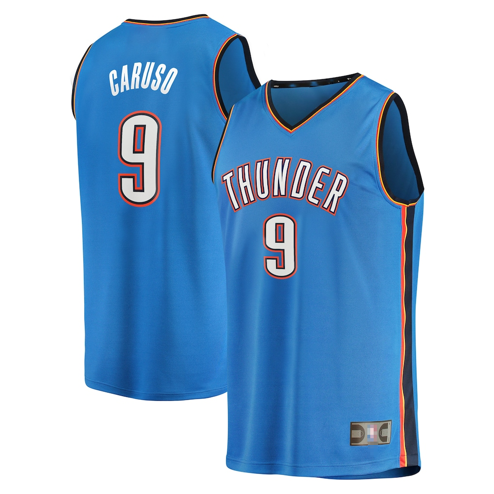 Choea OC.Thunder #9 Alex Caruso Blue Fast Break Replica Player Stitched Jerseys - Icon Edition