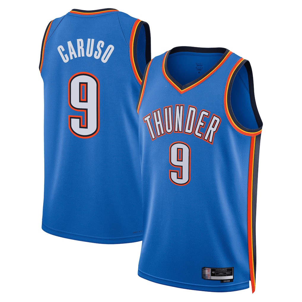 Choea OC.Thunder #9 Alex Caruso Blue Swingman Stitched Jerseys- Icon Edition
