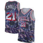 Choea P.76ers #21 Joel Embiid Navy 2025 Select Series Swingman Player Jerseys