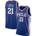 Choea P.76ers #21 Joel Embiid Royal 2019-2020 Swingman Jerseys - Icon Edition
