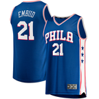 Choea P.76ers #21 Joel Embiid  Royal Big & Tall Fast Break Player Jerseys - Icon Edition