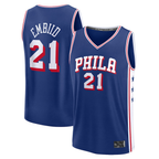 Choea P.76ers #21 Joel Embiid  Royal Fast Break Replica Jerseys - Icon Edition