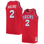 Choea P.76ers #2 Moses Malone Mitchell & Ness Red 1982-83 Big & Tall Hardwood Classics Swingman Jerseys