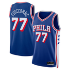 Choea P.76ers #77 V. J. Edgecombe Royal 2025 Draft First Round Pick Swingman Jerseys - Icon Edition