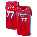 Choea P.76ers #77 VJ Edgecombe Red Fast Break Replica Player Jerseys - Statement Edition